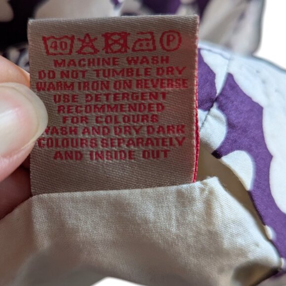 Boden Sleeveless Purple Floral V-Neck Sundress – Size 6 – EUC - Picture 5 of 6